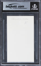 Christian Slater Heathers Authentic Signed 3x5 Index Card BAS Slabbed 2
