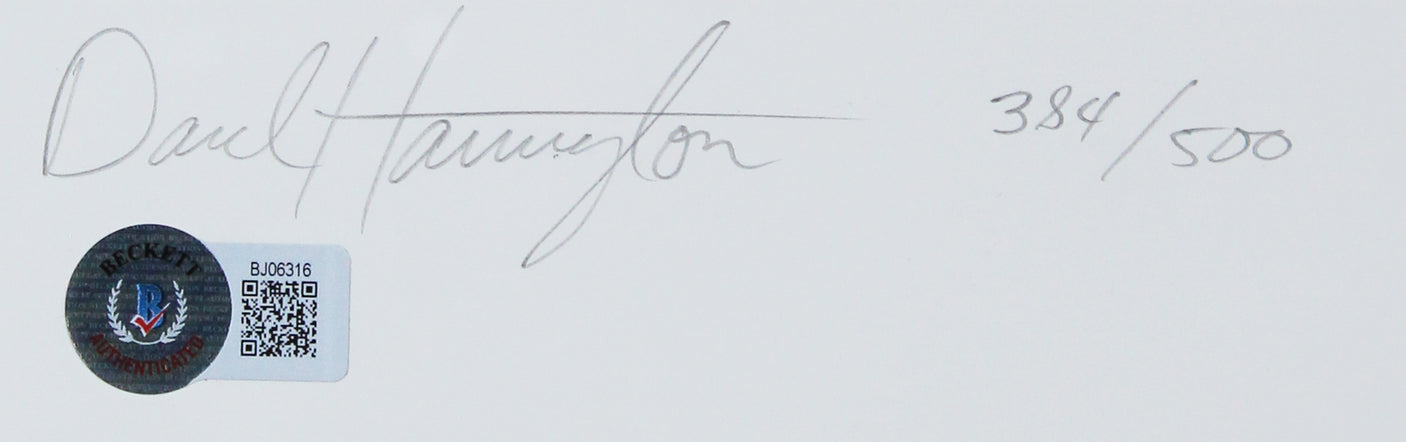 Nuggets Dikembe Mutombo Signed & Framed Lithograph LE 384/500 BAS #BJ06316