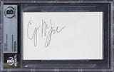 Cary-Hiroyuki Tagawa Mortal Kombat Authentic Signed 3x5 Index Card BAS Slabbed