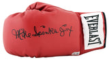 Michael Spinks Authentic Signed Left Hand Red Everlast Boxing Glove BAS Witness