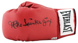 Michael Spinks Authentic Signed Left Hand Red Everlast Boxing Glove BAS Witness