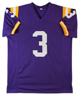 LSU Odell Beckham Jr. Authentic Signed Purple Pro Style Jersey BAS Witnessed