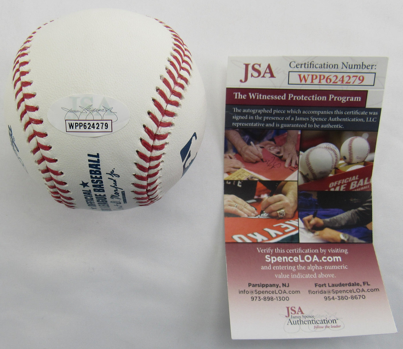 Jeff McNeil Signed Auto Rawlings Baseball JSA WPP624279