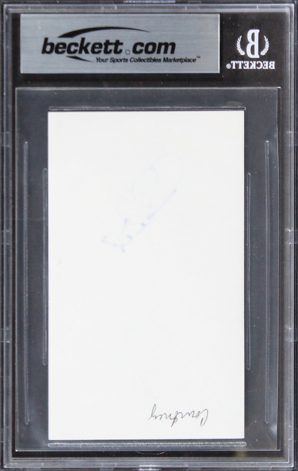 Courtney Thorne-Smith Melrose Place Authentic Signed 3x5 Index Card BAS Slabbed