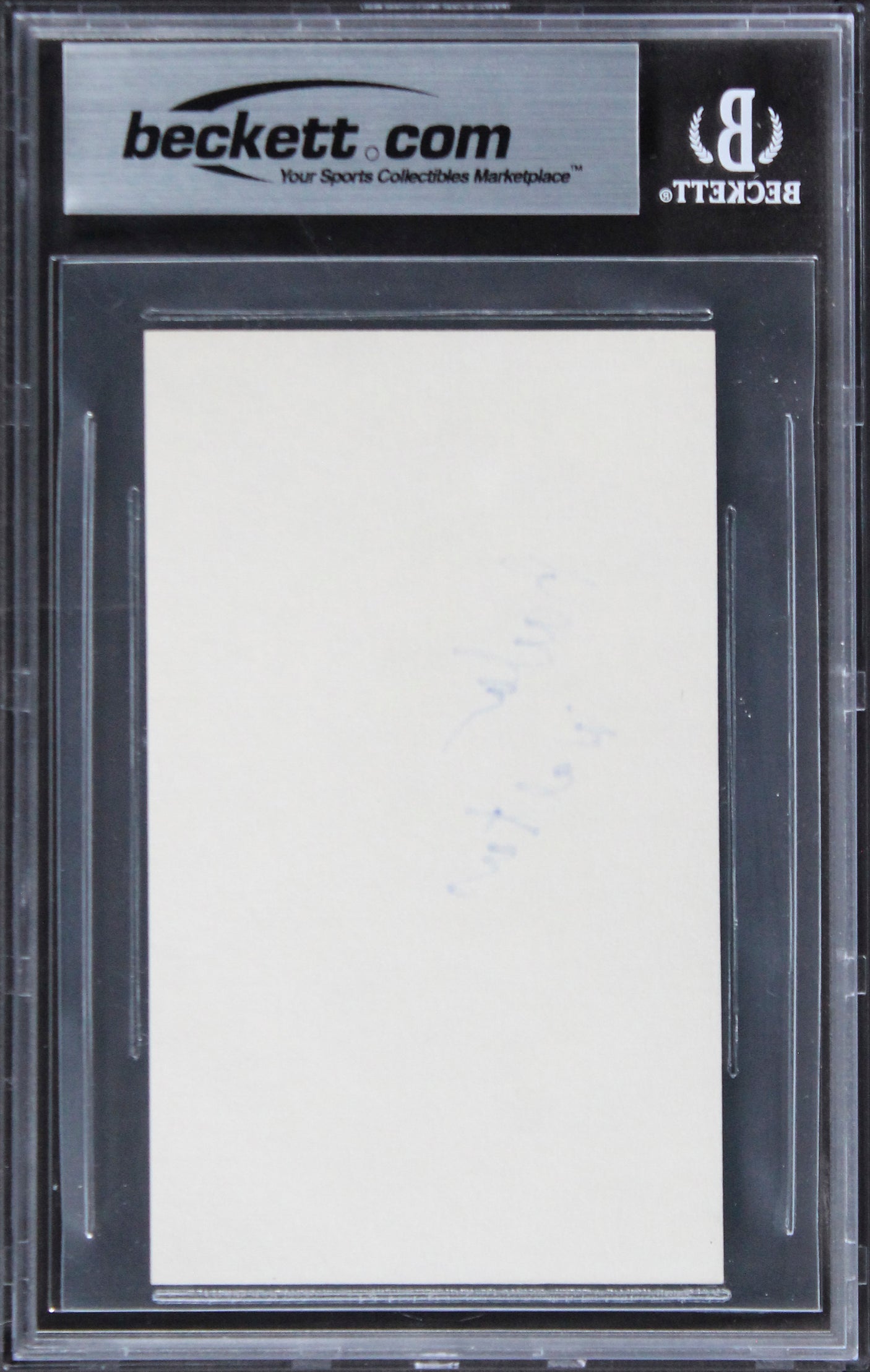 Barbara Walters The View Authentic Signed 3x5 Index Card BAS Slabbed 1