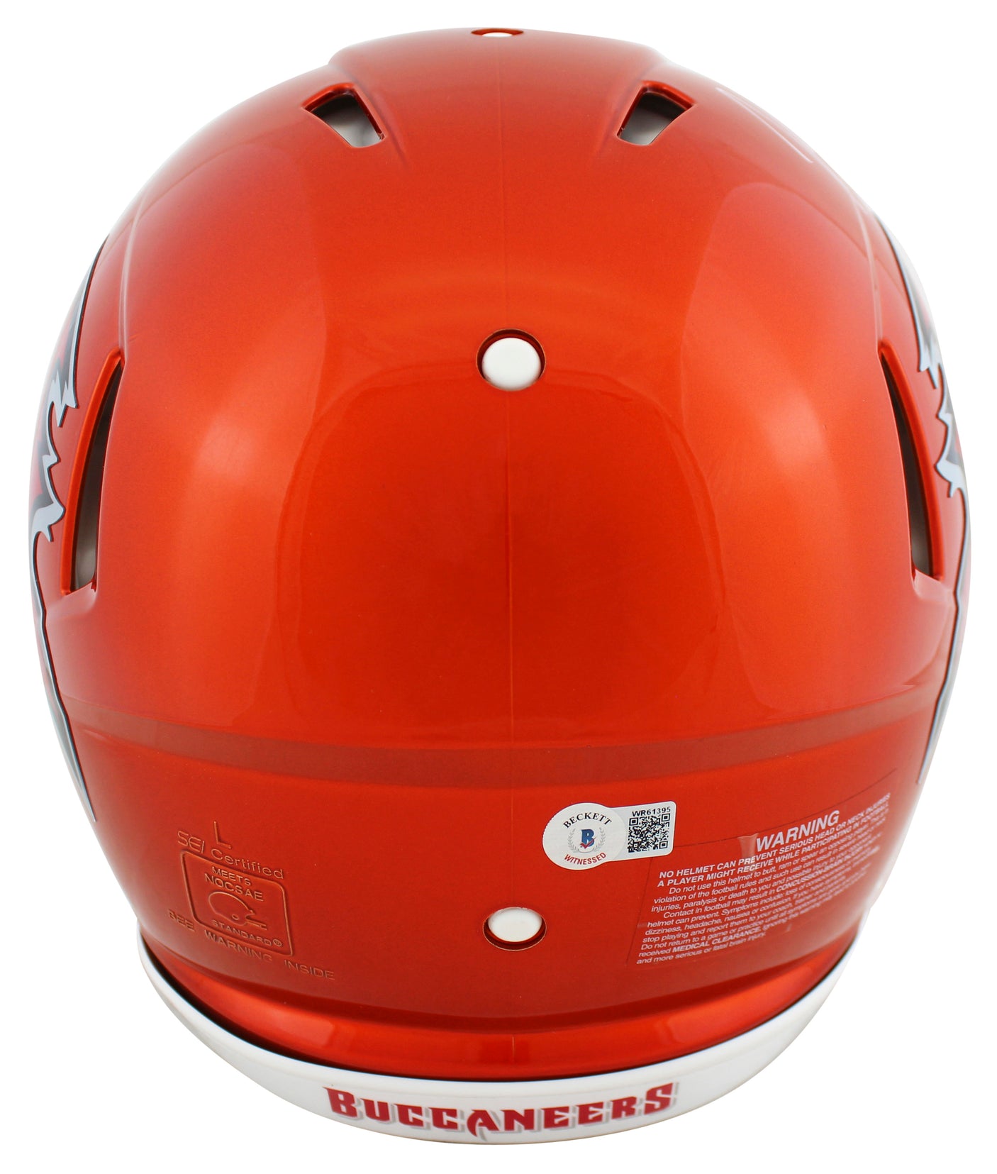Bucs John Lynch "HOF '21" Signed Flash Full Size Speed Proline Helmet BAS Wit