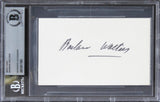 Barbara Walters The View Authentic Signed 3x5 Index Card BAS Slabbed 3