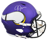 Vikings Justin Jefferson Signed Full Size Speed Proline Helmet BAS Witnessed