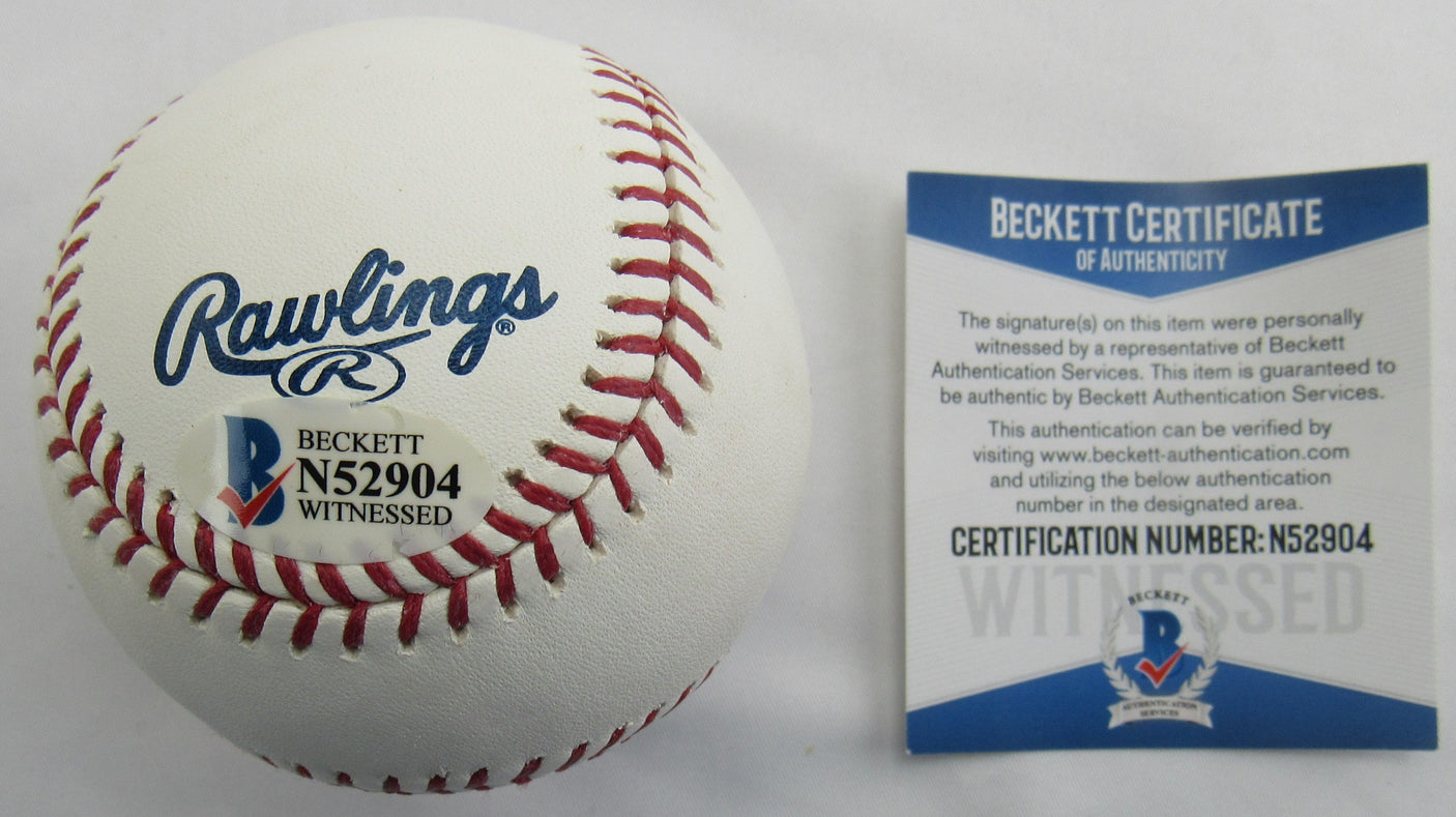 Jim Thome Signed Auto Rawlings Baseball Beckett N52904