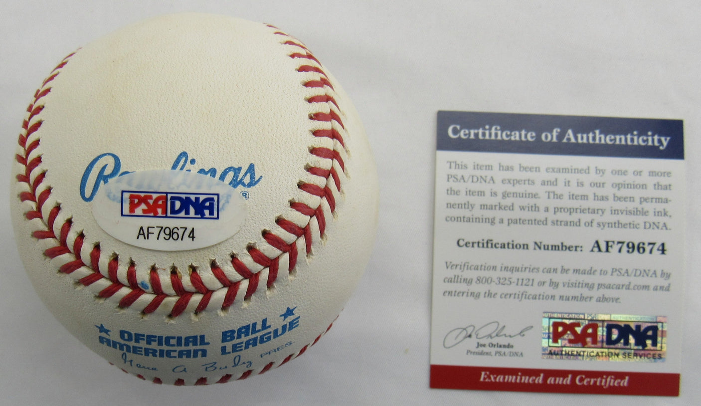 Dick Williams Signed Auto Rawlings Baseball PSA/DNA AF79674
