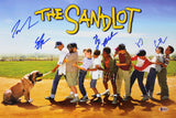The Sandlot (6) Guiry, Leopardi, Adams +3 Signed 12x18 Photo BAS Witnessed 1