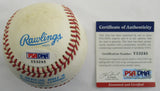 Dick TIdrow Signed Auto Rawlings Baseball PSA/DNA Y53245