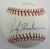 Rickey Henderson Signed Auto Rawlings Baseball Steiner COA