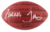 Jaylen Waddle & Tyreek Hill Signed Wilson "Duke" Showcase Nfl Football BAS Wit