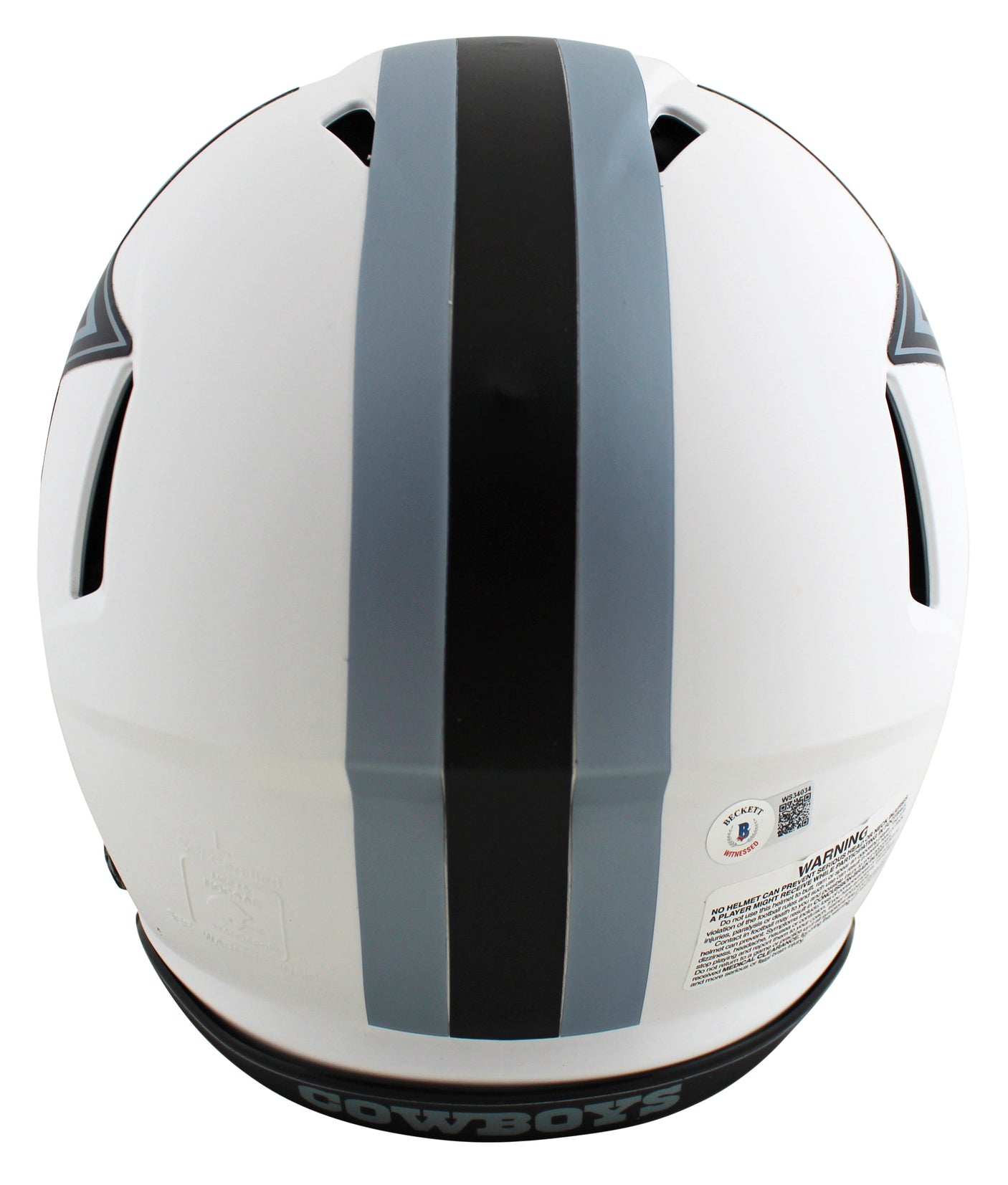 Cowboys Dak Prescott Signed Lunar Full Size Speed Proline Helmet BAS Witnessed