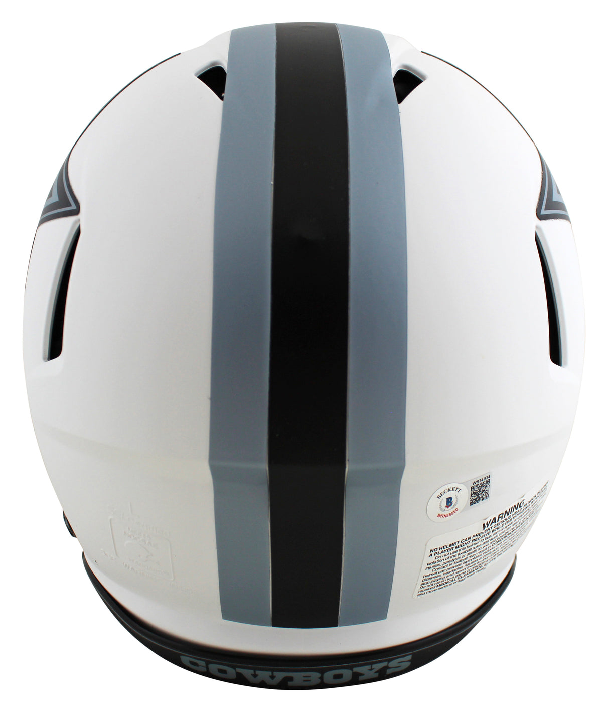 Cowboys Dak Prescott Signed Lunar Full Size Speed Proline Helmet w/ Case BAS Wit