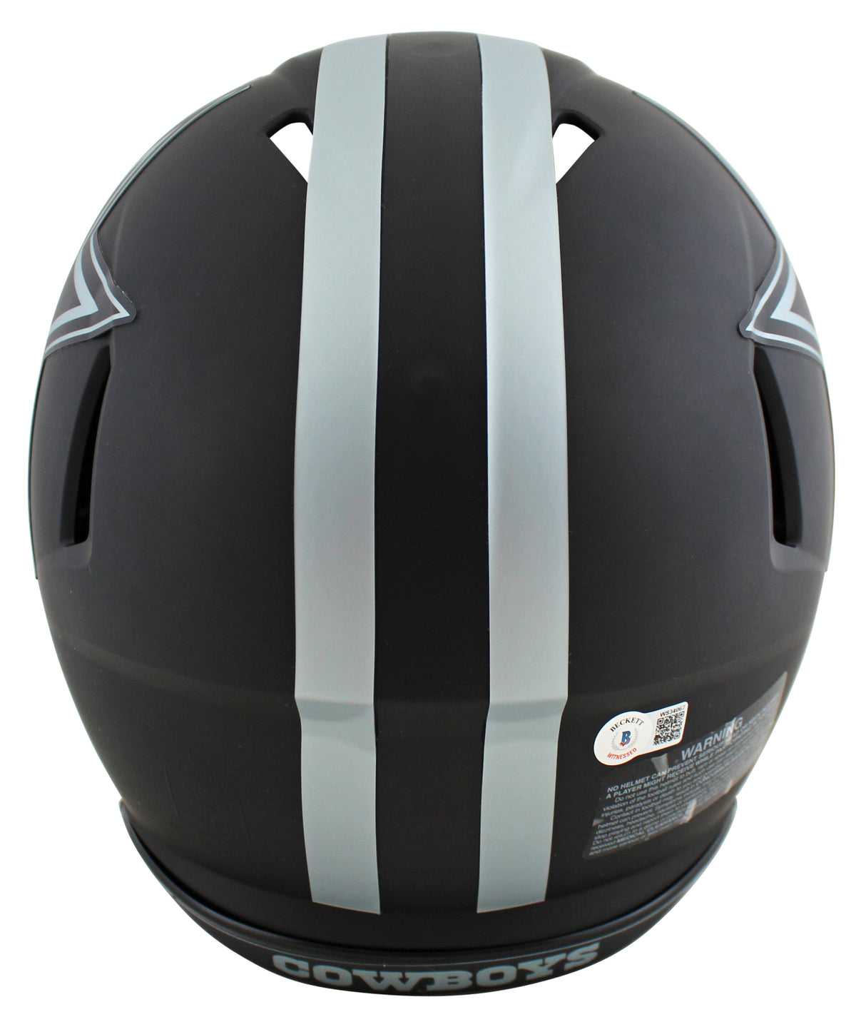Cowboys Dak Prescott Signed Eclipse F/S Speed Proline Helmet w/ Silver Sig BAS W