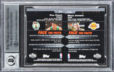 Magic Johnson & Paul Pierce Signed 2008 Topps CSCF #CF36 Card Auto 10! BAS Slab