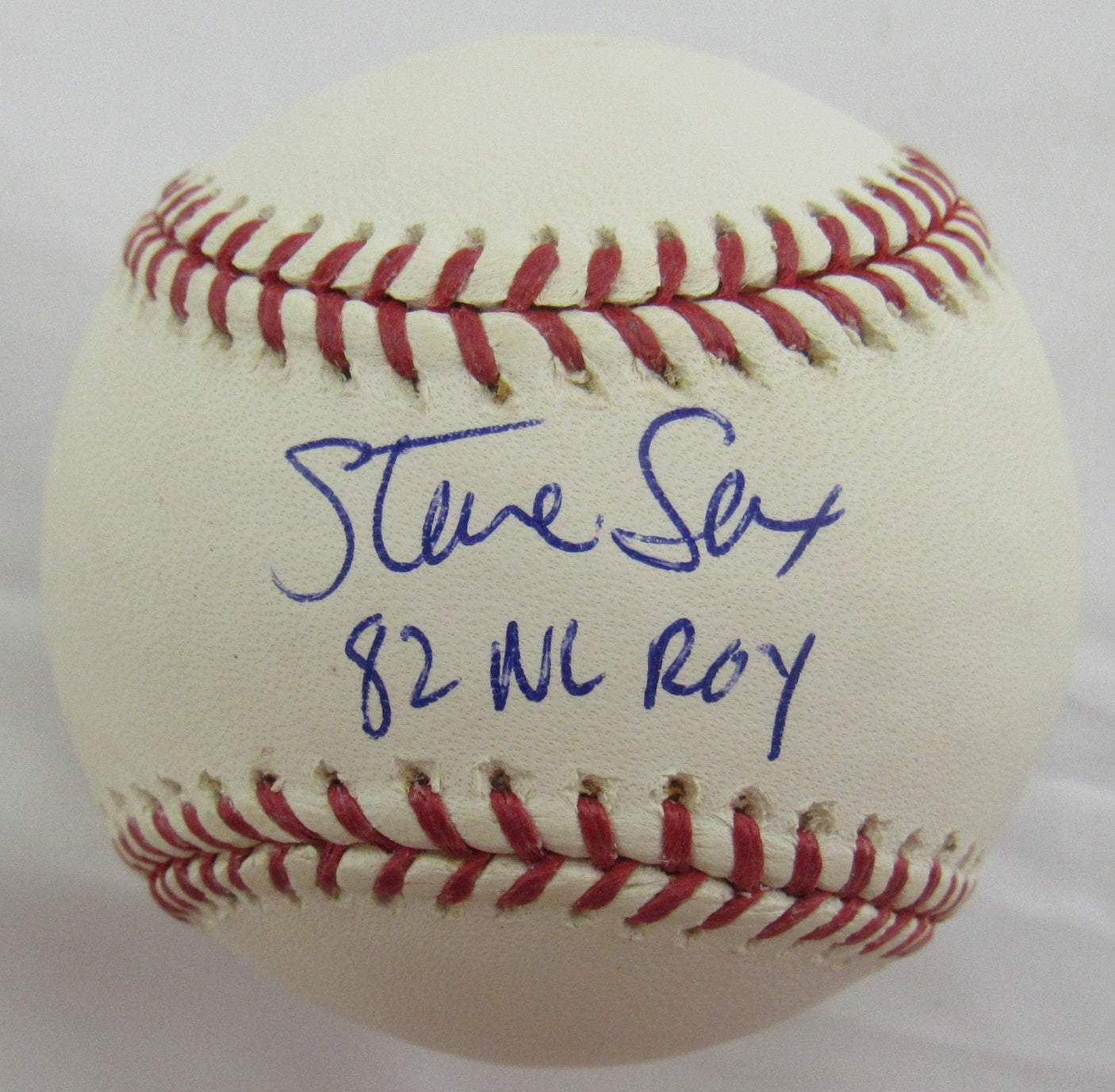 Steve Sax Signed Auto Rawlings Baseball MLB Holo BB227837