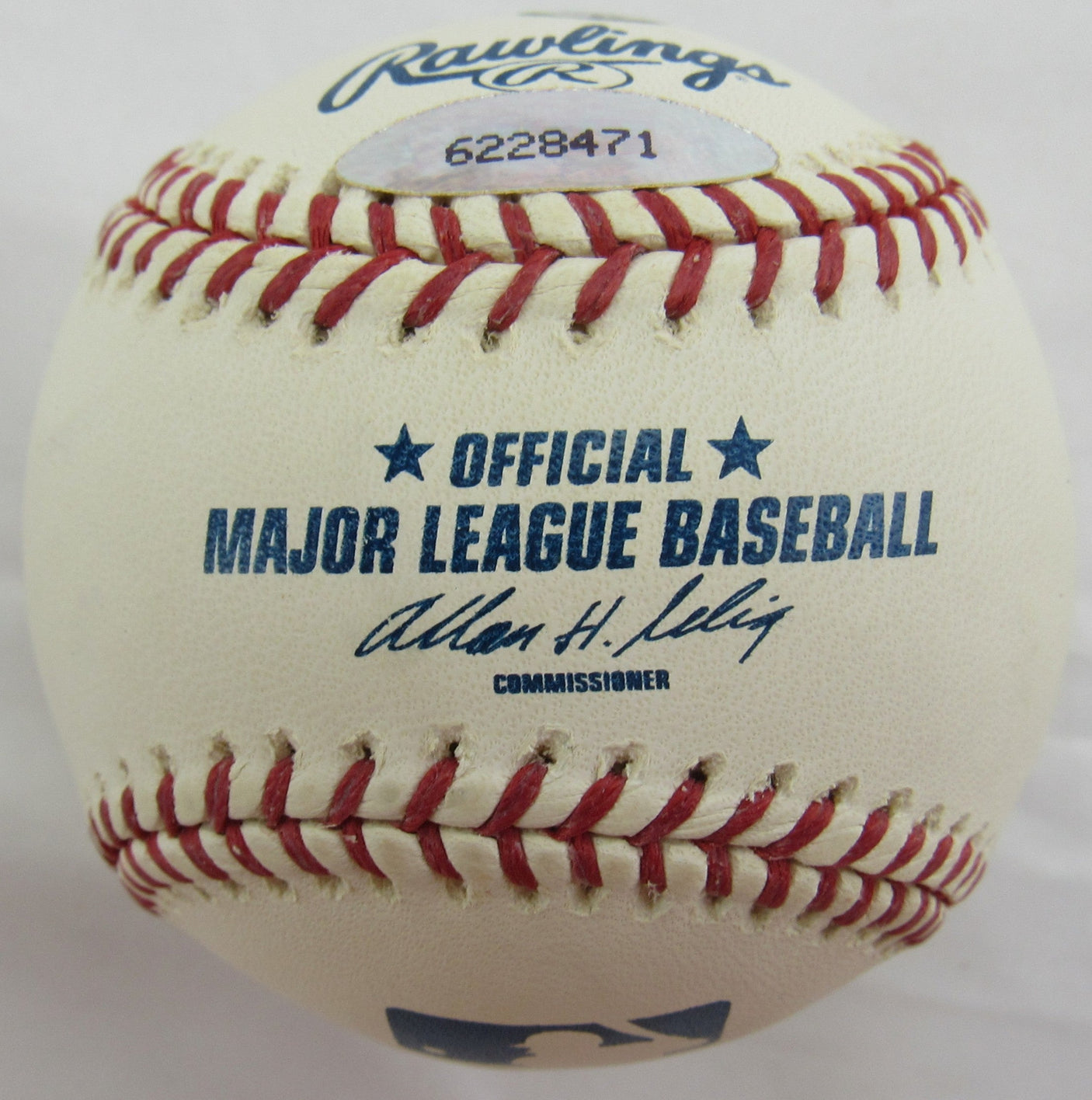 Steve Sax Signed Auto Rawlings Baseball MLB Holo BB227837