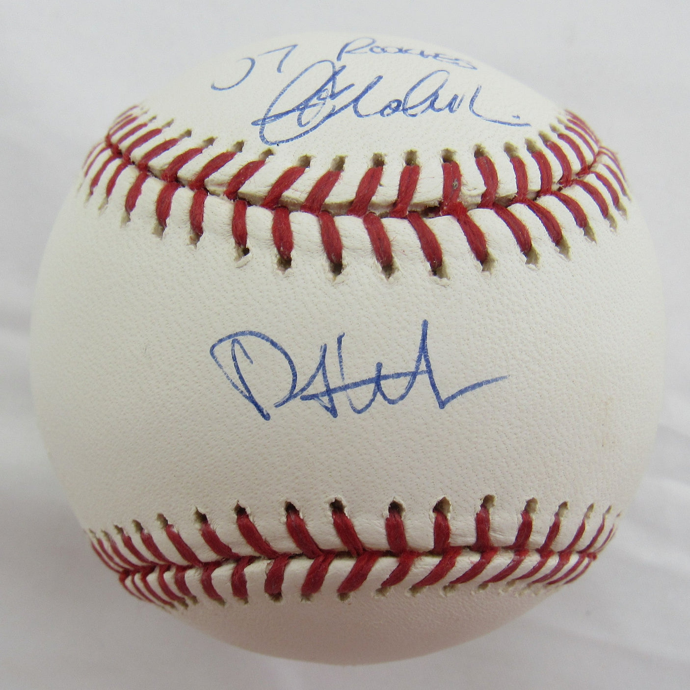 Philip Hughes & Joba Chamberlain Signed Auto Rawlings Baseball MLB Holo BB701714