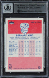 Knicks Bernard King "HOF 13" Signed 1986 Fleer #60 Card Auto 10! BAS Slabbed