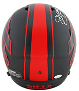 Bills (3) Kelly, Thomas & Reed Signed Eclipse F/S Speed Rep Helmet w/ Case JSA