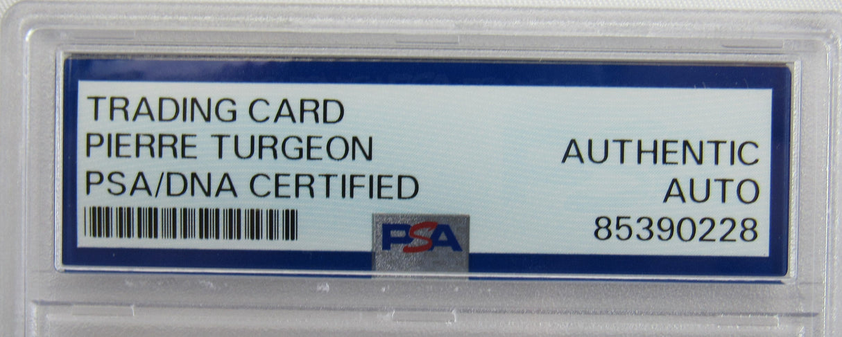 Pierre Turgeon Signed Auto Autograph Card PSA/DNA Encapsulated