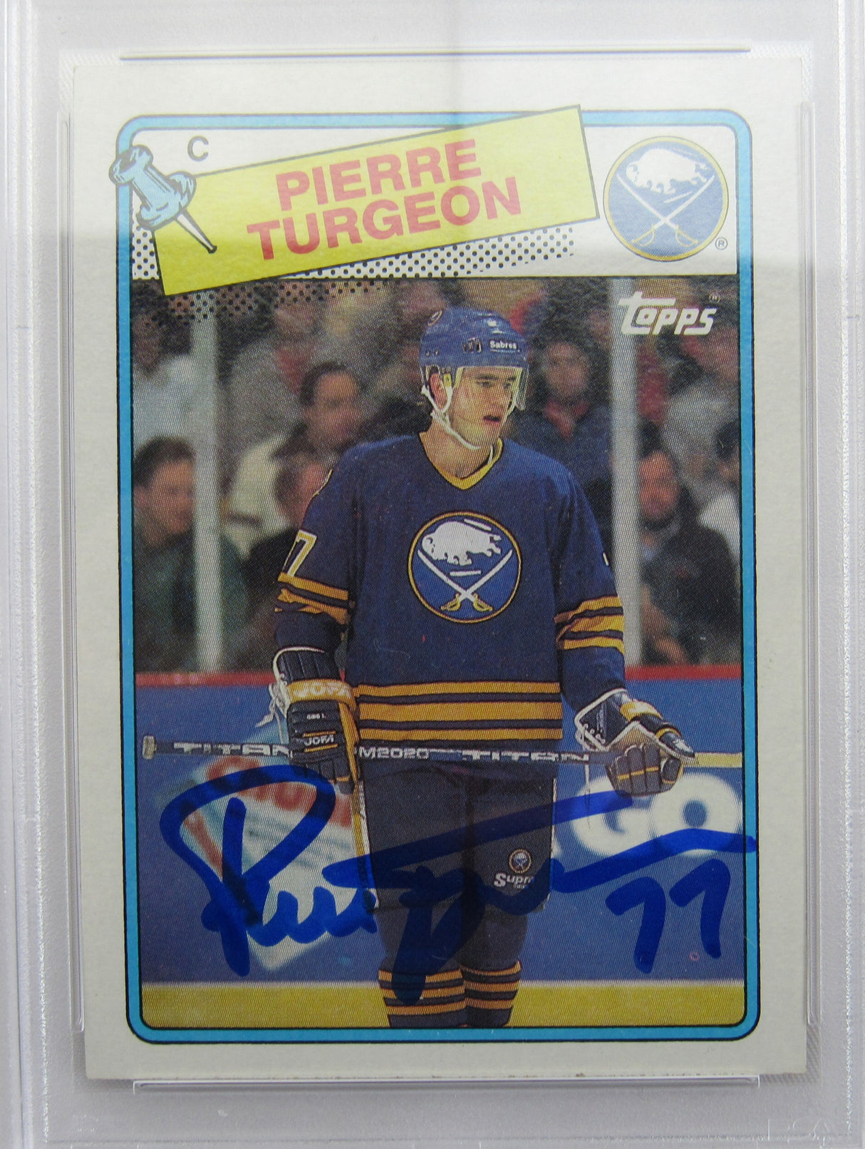 Pierre Turgeon Signed Auto Autograph Card PSA/DNA Encapsulated