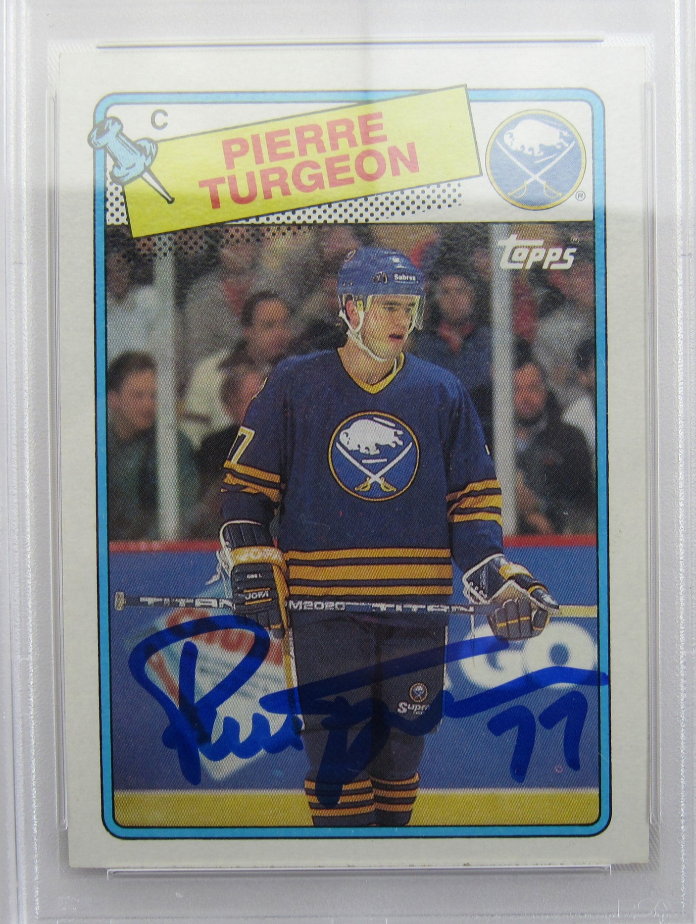 Pierre Turgeon Signed Auto Autograph Card PSA/DNA Encapsulated