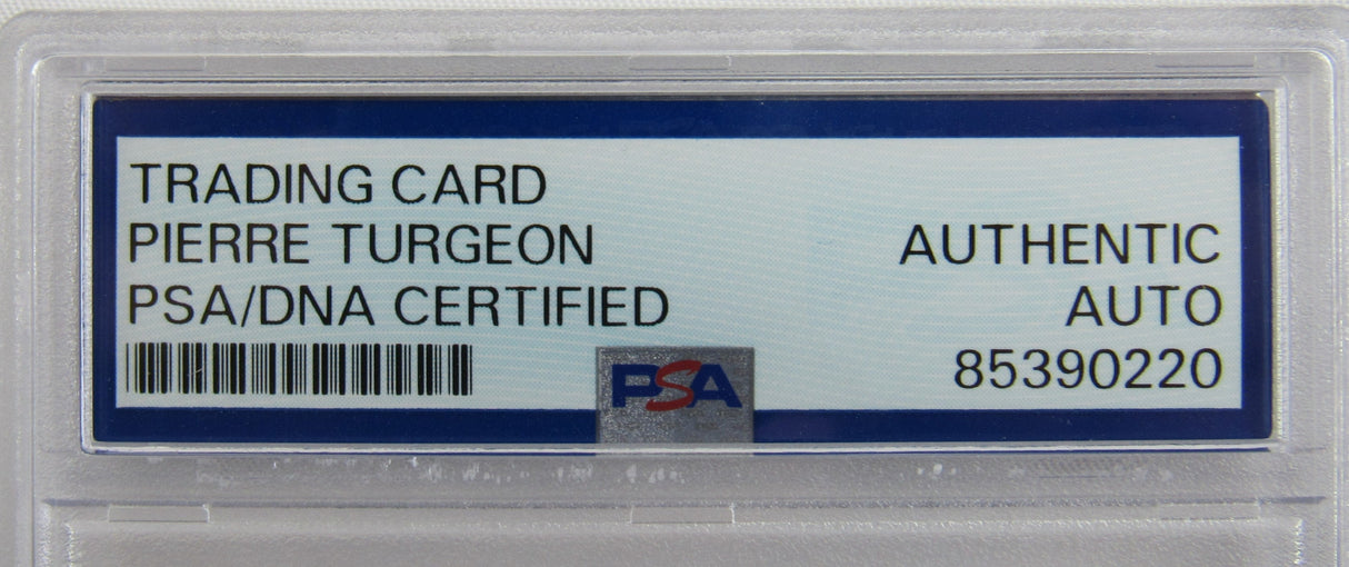 Pierre Turgeon Signed Auto Autograph Card PSA/DNA Encapsulated