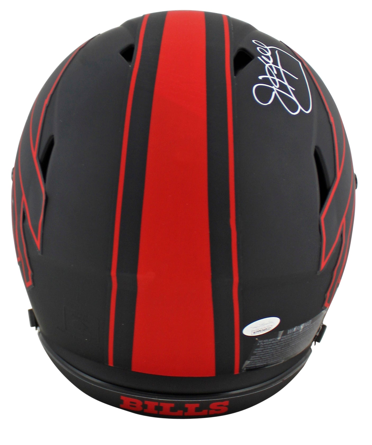 Bills (3) Kelly, Thomas & Reed Signed Eclipse Full Size Speed Proline Helmet JSA