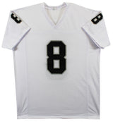 Josh Jacobs Authentic Signed White Pro Style #8 Jersey BAS Witnessed