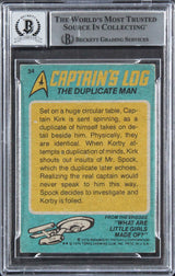 William Shatner Star Trek Signed 1976 Topps Star Trek #34 Card Auto 10 BAS Slab