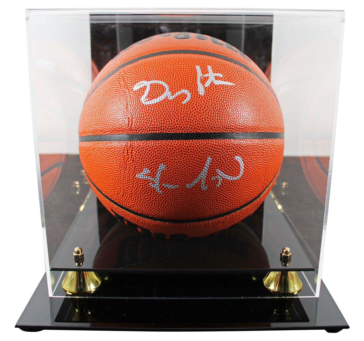 Sonics Gary Payton & Shawn Kemp Authentic Signed Wilson Basketball w/ case BAS W