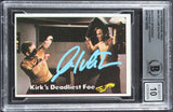 William Shatner Star Trek Signed 1976 Topps Star Trek #84 Card Auto 10! BAS Slab