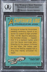 William Shatner Star Trek Signed 1976 Topps Star Trek #61 Card Auto 10! BAS Slab