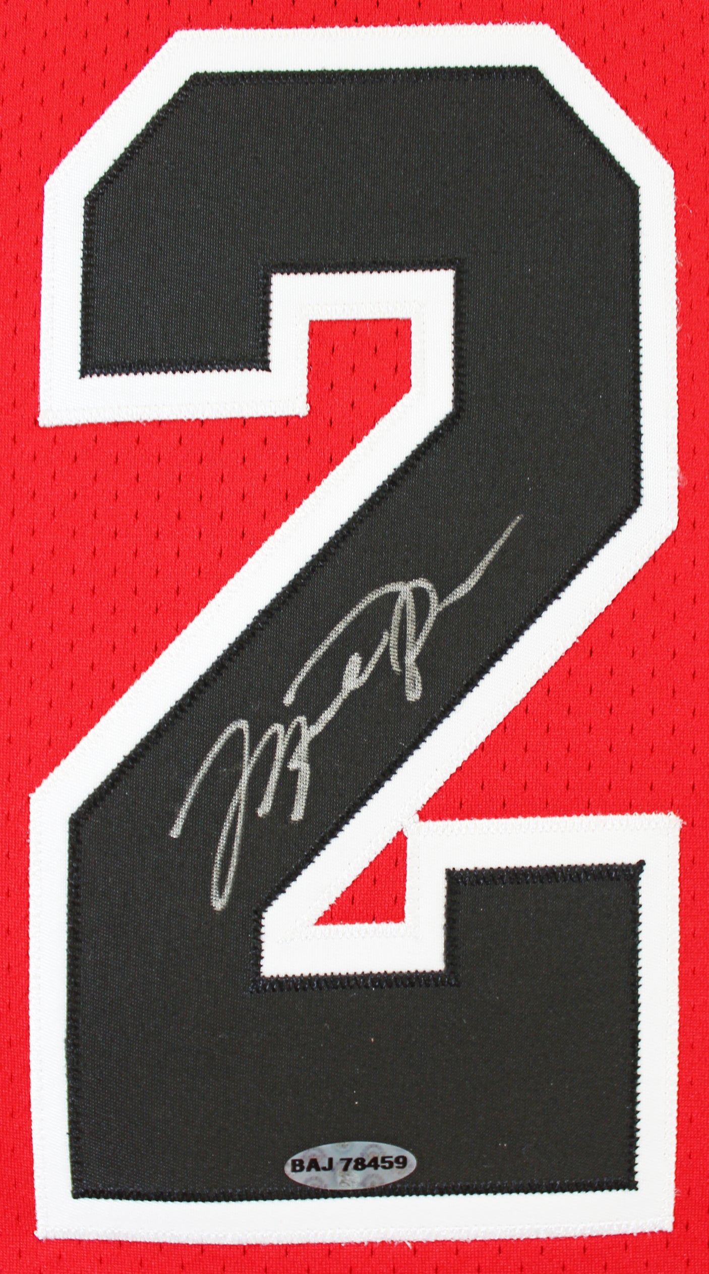 Bulls Michael Jordan Signed 97-98 Red M&N HWC Authentic Jersey UDA #BAJ78459