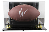 Bengals Chad Johnson Signed Wilson Super Grip Football W/ Case BAS Witnessed
