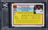 Magic Shaquille O'Neal Authentic Signed 1992 Topps #362 Rookie Card BAS Slabbed
