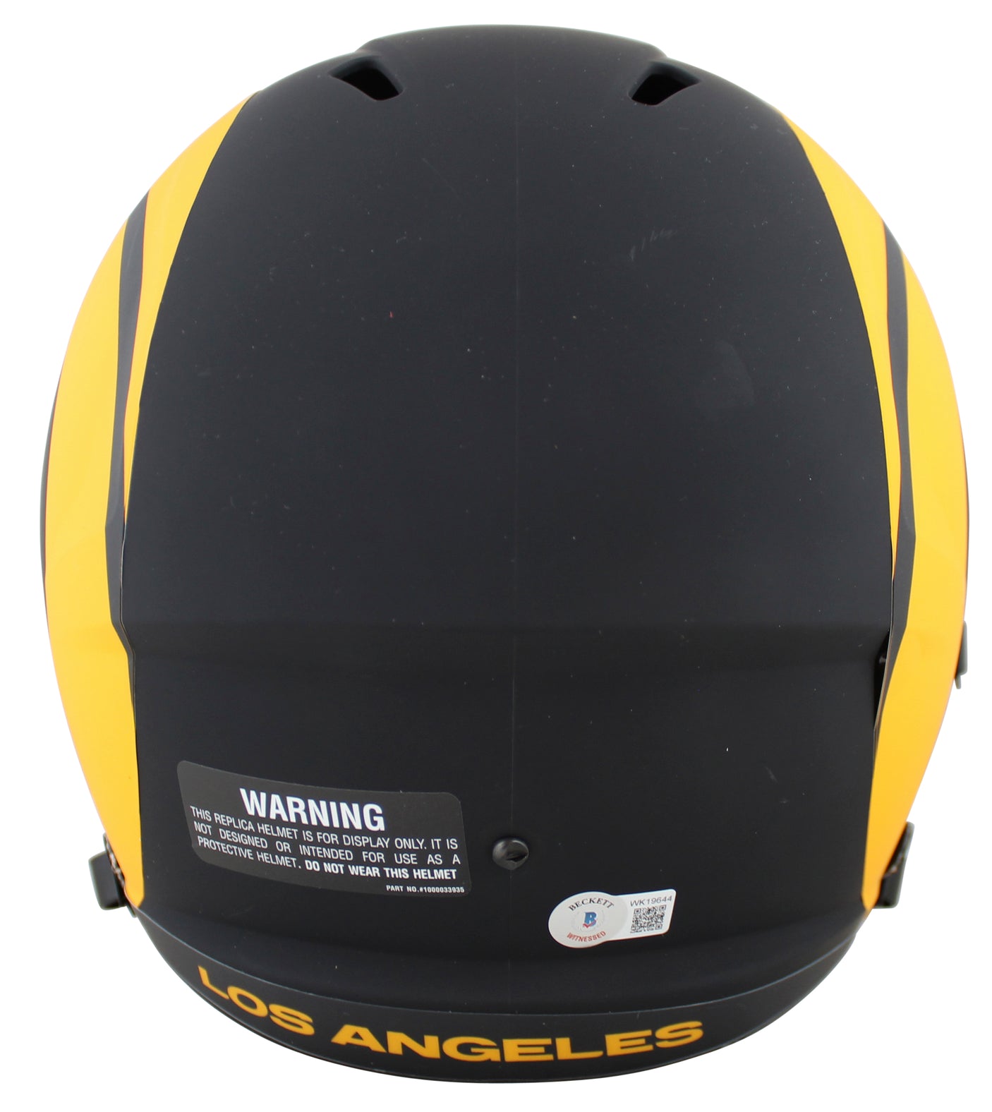 Rams Marshall Faulk "HOF/ROY" Signed Eclipse Full Size Speed Rep Helmet BAS Wit