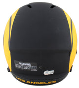 Rams Marshall Faulk "HOF/ROY" Signed Eclipse Full Size Speed Rep Helmet BAS Wit