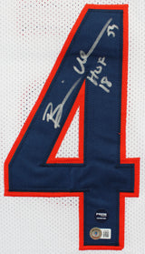 Brian Urlacher "HOF 18" Authentic Signed White Pro Style Jersey BAS