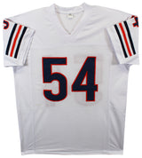 Brian Urlacher "HOF 18" Authentic Signed White Pro Style Jersey BAS