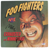 Foo Fighters (4) Signed Exhausted Winnebago Album Cover W/ Vinyl PSA/DNA #V09804