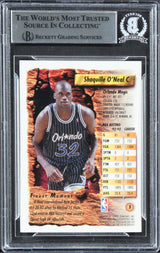 Magic Shaquille O'Neal Authentic Signed 1993 Finest #3 Card BAS Slabbed