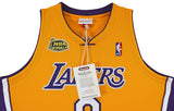 Lakers Kobe Bryant Signed Yellow M&N 2000-01 HWC Authentic Jersey PSA #B11756