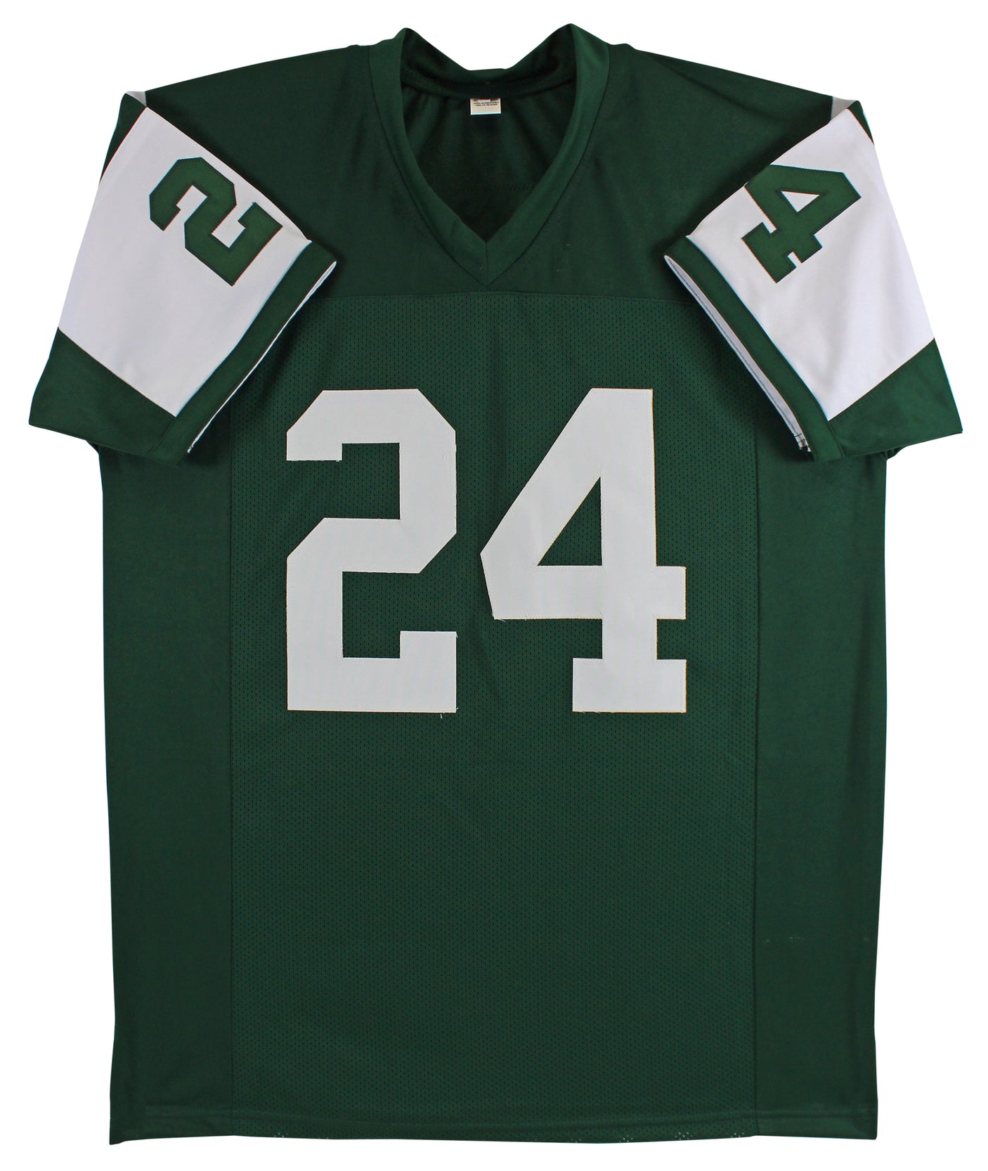 Ty Law Authentic Signed Green Pro Style Jersey Autographed BAS Witnessed