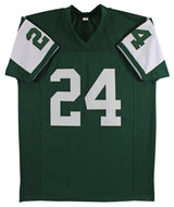 Ty Law Authentic Signed Green Pro Style Jersey Autographed BAS Witnessed
