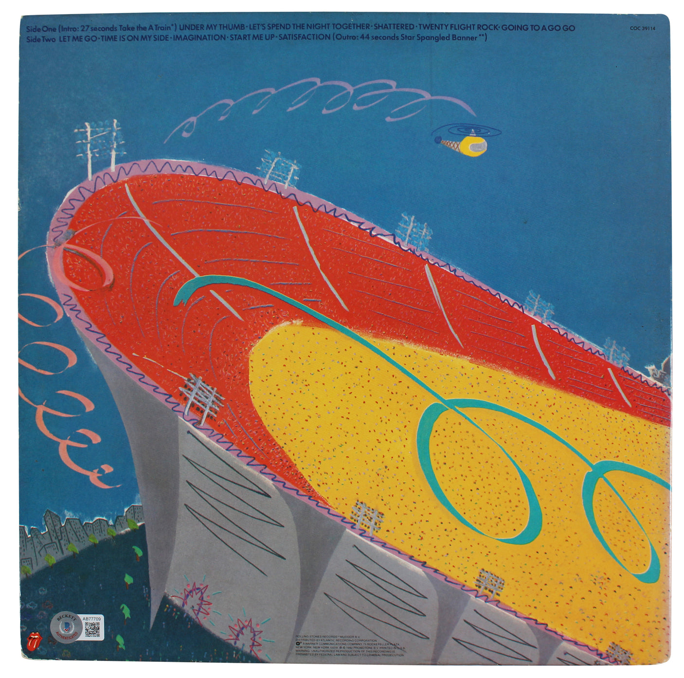 Ronnie Wood & Charlie Watts Rolling Stones Signed Album Cover BAS #AB77709